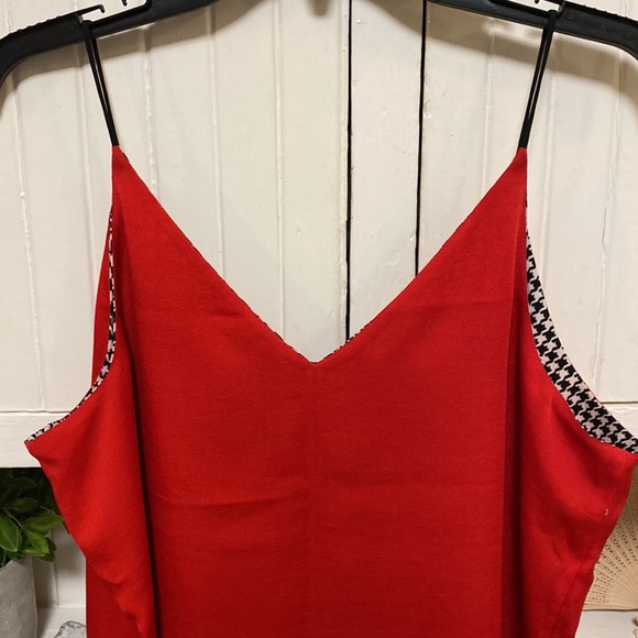 Houndstooth & Red Reversible Camisole - Express / Large - Picture 4 of 4